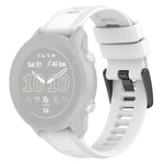 xDfind Black Buckle Solid Color Silicone Watch Band, For Garmin Forerunner 955