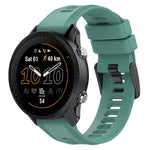 xDfind Black Buckle Solid Color Silicone Watch Band, For Garmin Forerunner 955