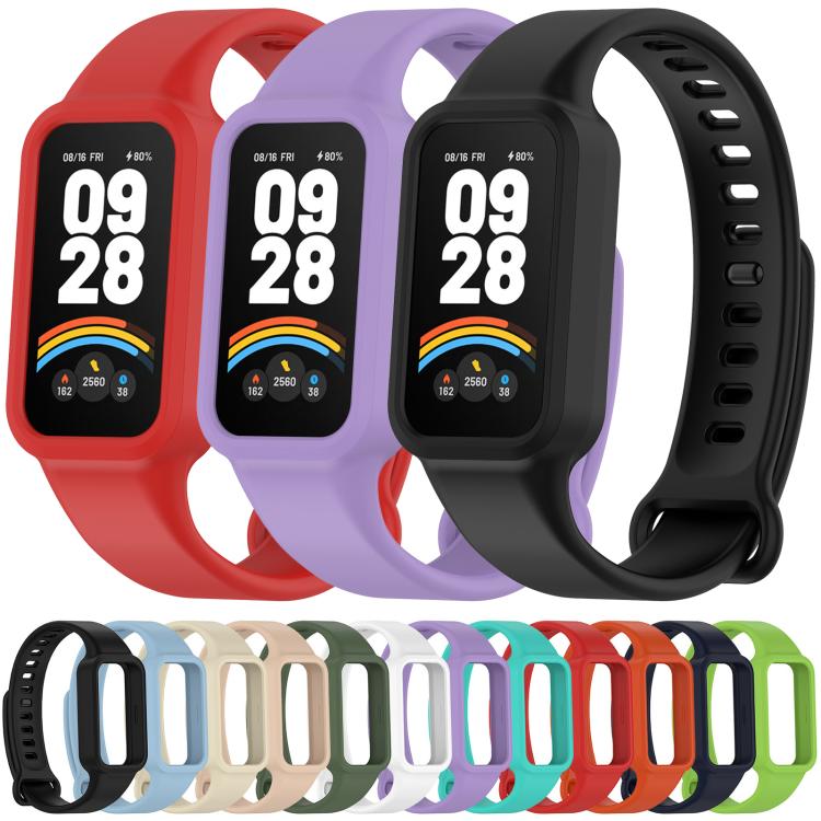 xDfind Solid Color Silicone Watch Band, For Xiaomi Smart Band 9 Active / Redmi Band  3