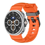 野徑黑色扣環矽膠錶帶，適用於 Samsung Galaxy Watch8 / Watch8 Classic