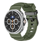 野徑黑色扣環矽膠錶帶，適用於 Samsung Galaxy Watch8 / Watch8 Classic