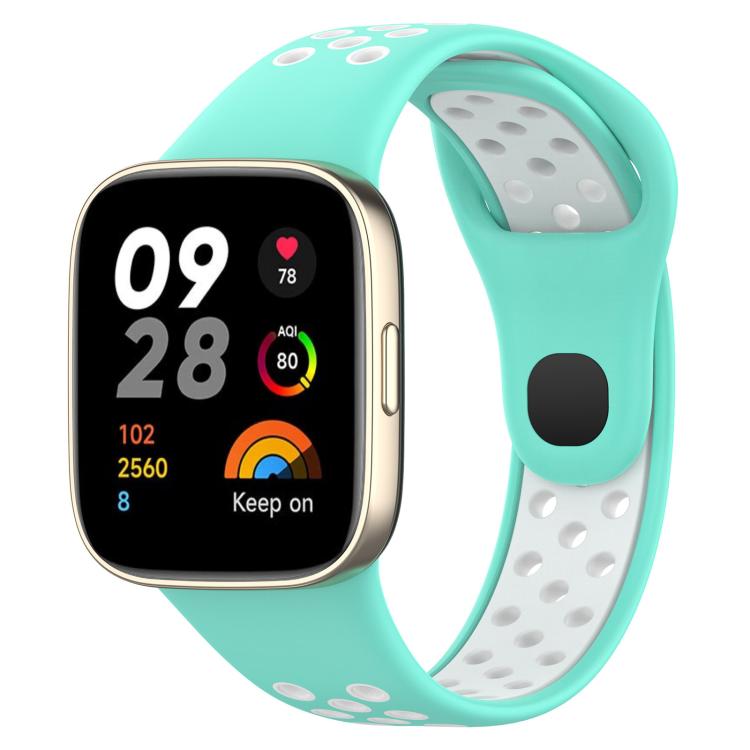 xDfind Press Button Sports Two Color Silicone Watch Band, For Redmi Watch 3