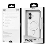 ZGA MagSafe金屬按鈕透明PC混合TPU手機殼，適用於iPhone 17 Pro Max、iPhone 17 Pro、iPhone 17