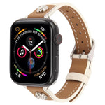 鉚釘山茶花觸感超細纖維皮革錶帶，適用於 Apple Watch 46mm / 49mm / 45mm / 44mm，適用於 Apple Watch 42mm / 41mm / 40mm / 38mm