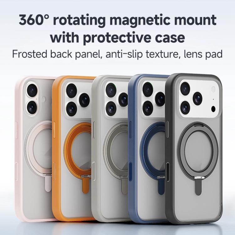 ZGA Feitian 360度旋轉支架MagSafe PC混合TPU手機殼，適用於iPhone 17 Pro、iPhone 17 Pro Max