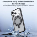 ZGA Feitian 360度旋轉支架MagSafe PC混合TPU手機殼，適用於iPhone 17 Pro、iPhone 17 Pro Max