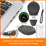 xDfind USB介面智慧手錶無線充電器附掛繩，適用於 Samsung Galaxy Watch 8/7/6/5/4