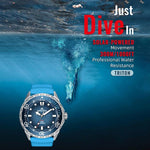 NORTH EDGE TRITON Outdoor Dive Men Solar Luminous Quartz Watch