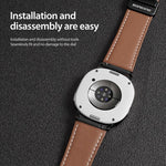 DUX DUCIS YA系列磁吸扣真皮錶帶，適用於 Samsung Galaxy Watch8 / Watch8 Classic