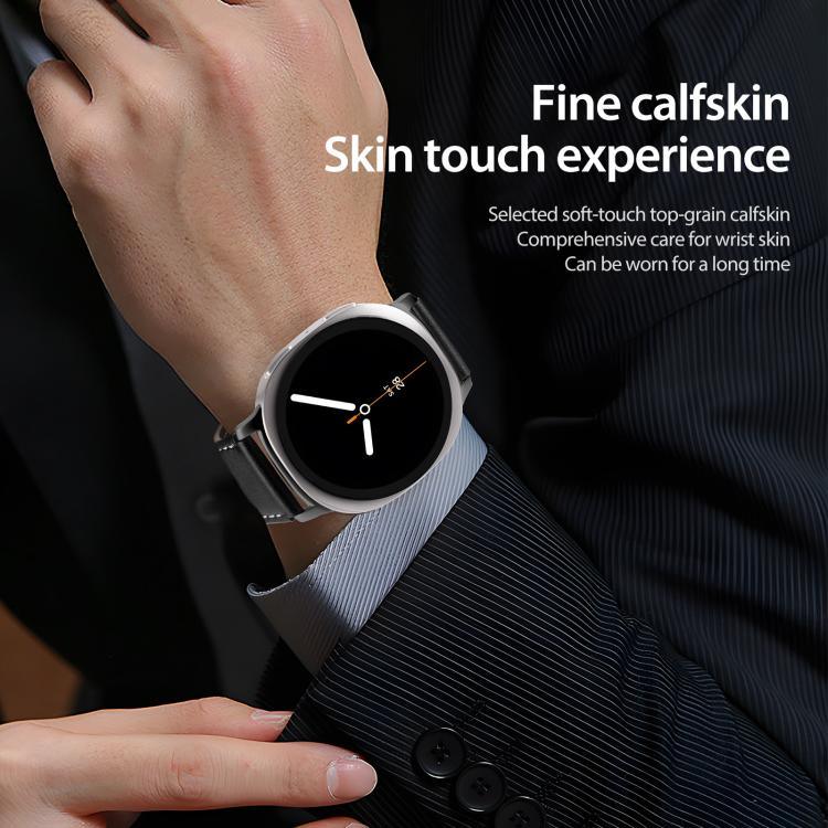DUX DUCIS YA系列磁吸扣真皮錶帶，適用於 Samsung Galaxy Watch8 / Watch8 Classic