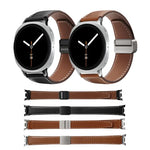 DUX DUCIS YA系列磁吸扣真皮錶帶，適用於 Samsung Galaxy Watch8 / Watch8 Classic