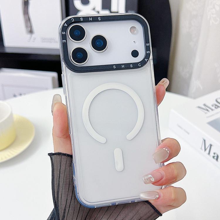 色彩對比鏡頭框透明 TPU 手機殼，適用於 iPhone 17 Pro Max、iPhone 17 Pro