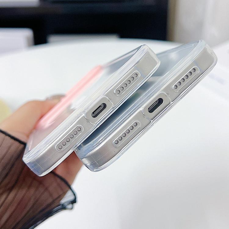 色彩對比鏡頭框透明 TPU 手機殼，適用於 iPhone 17 Pro Max、iPhone 17 Pro