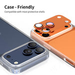 XDcase Armor 全覆蓋磨砂金屬相機鏡頭環膜，適用於 iPhone 17