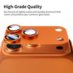 XDcase Armor 全覆蓋磨砂金屬相機鏡頭環膜，適用於 iPhone 17