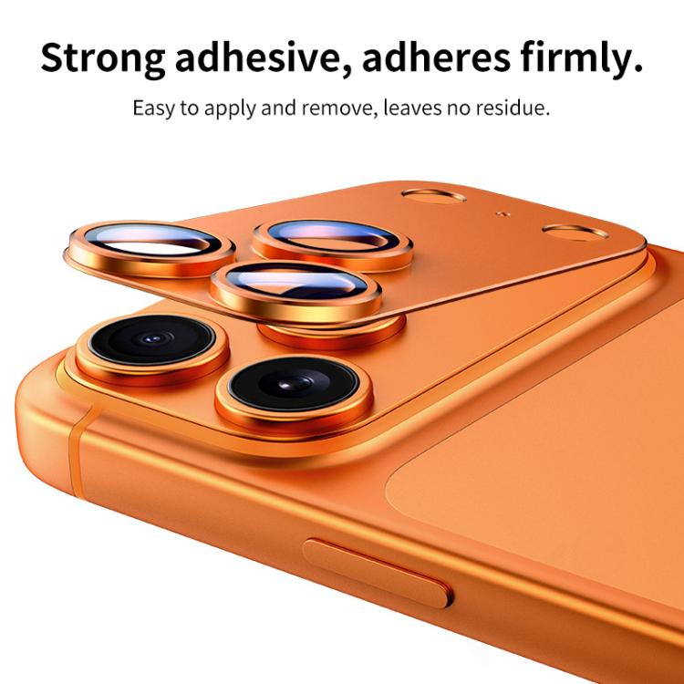 XDcase Armor 全覆蓋磨砂金屬相機鏡頭環膜，適用於 iPhone 17