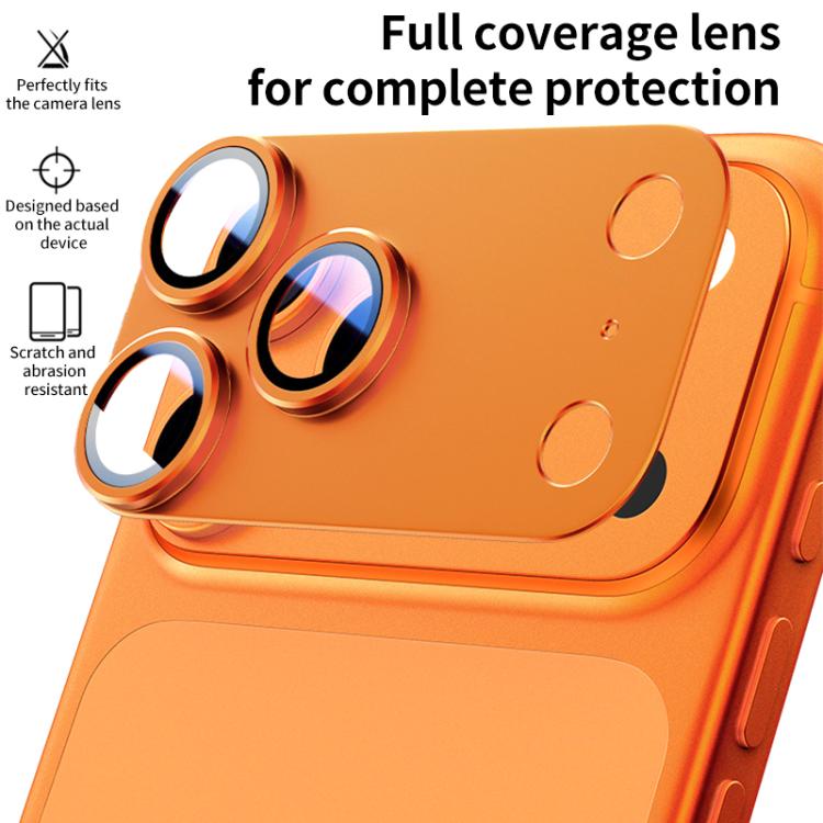 XDcase Armor 全覆蓋磨砂金屬相機鏡頭環膜，適用於 iPhone 17