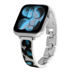 豹紋手鍊合金錶帶，適用於 Apple Watch 46mm / 49mm / 45mm / 44mm，適用於 Apple Watch 42mm / 41mm / 40mm / 38mm