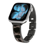 豹紋手鍊合金錶帶，適用於 Apple Watch 46mm / 49mm / 45mm / 44mm，適用於 Apple Watch 42mm / 41mm / 40mm / 38mm