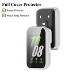 xDfind鋼化膜一體成型PC錶殼，適用於 Samsung Galaxy Fit3