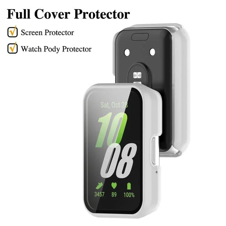 xDfind鋼化膜一體成型PC錶殼，適用於 Samsung Galaxy Fit3