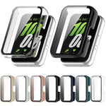 xDfind鋼化膜一體成型PC錶殼，適用於 Samsung Galaxy Fit3