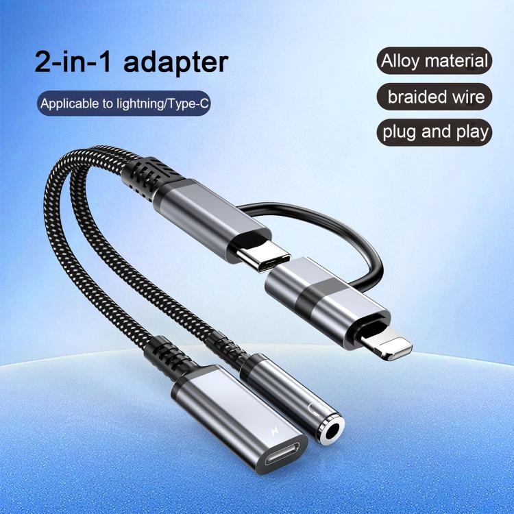 4合1 USB-C / Type-C，8針轉USB-C / Type-C，3.5毫米音頻線轉接器，Type-C，8針轉USB-C / Type-C，3.5毫米