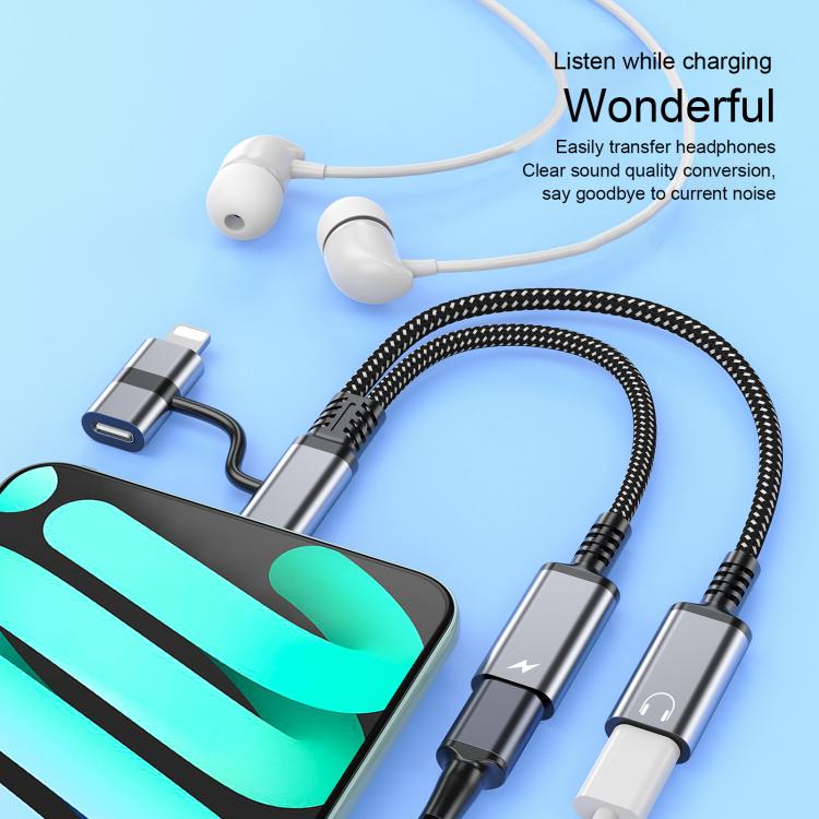 4合1 USB-C / Type-C，8針轉USB-C / Type-C，3.5毫米音頻線轉接器，Type-C，8針轉USB-C / Type-C，3.5毫米