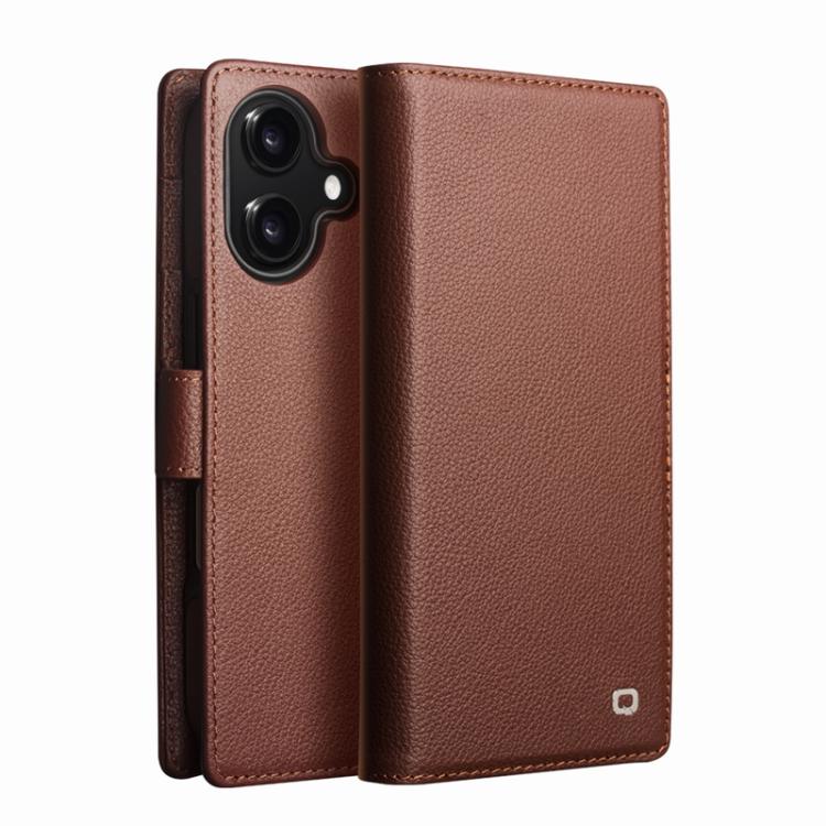 QIALINO 經典第三代真皮手機殼，適用於 iPhone 17 Pro Max，適用於 iPhone 17 Pro，適用於 iPhone 17，適用於 iPhone Air