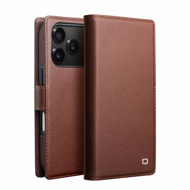 QIALINO 經典第三代真皮手機殼，適用於 iPhone 17 Pro Max，適用於 iPhone 17 Pro，適用於 iPhone 17，適用於 iPhone Air