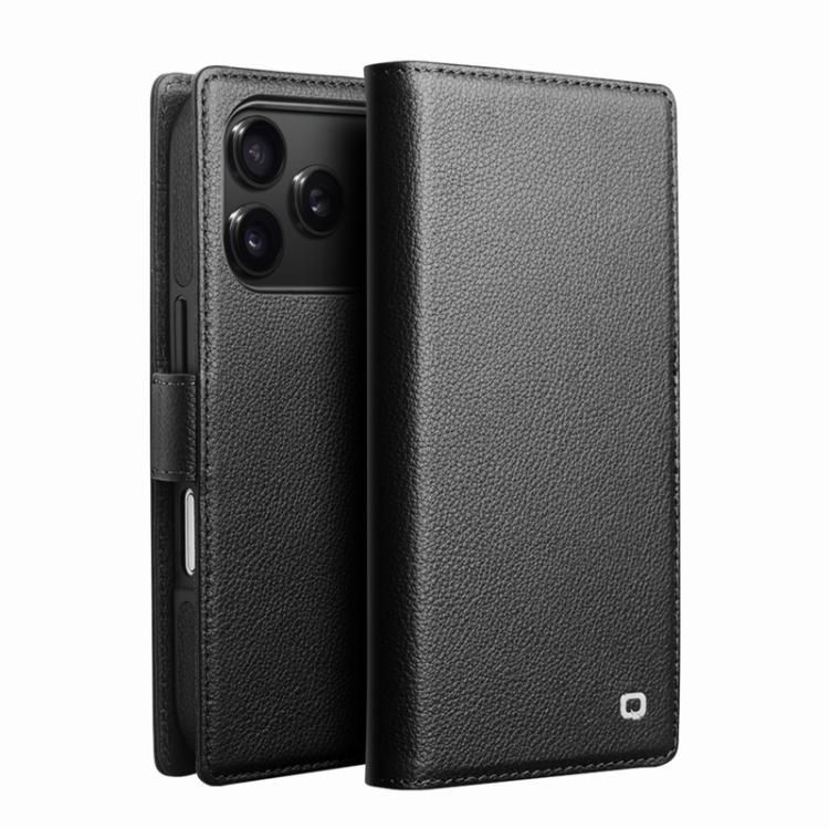 QIALINO 經典第三代真皮手機殼，適用於 iPhone 17 Pro Max，適用於 iPhone 17 Pro，適用於 iPhone 17，適用於 iPhone Air