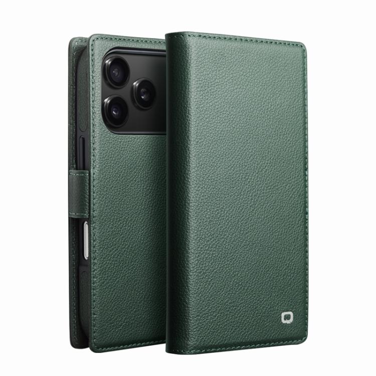QIALINO 經典第三代真皮手機殼，適用於 iPhone 17 Pro Max，適用於 iPhone 17 Pro，適用於 iPhone 17，適用於 iPhone Air