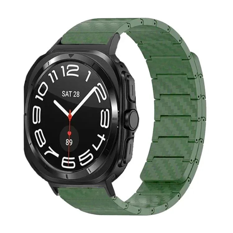 碳纖維磁吸環錶帶，適用於 Samsung Galaxy Watch Ultra 47mm / Ultra 2025，及 Samsung Galaxy Watch8 / Watch8 Classic