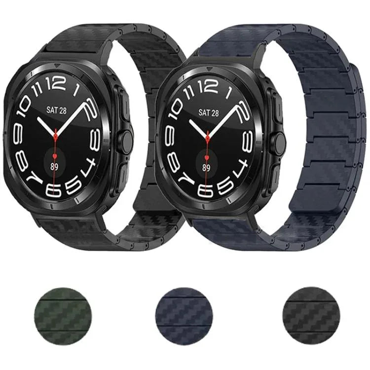 碳纖維磁吸環錶帶，適用於 Samsung Galaxy Watch Ultra 47mm / Ultra 2025，及 Samsung Galaxy Watch8 / Watch8 Classic