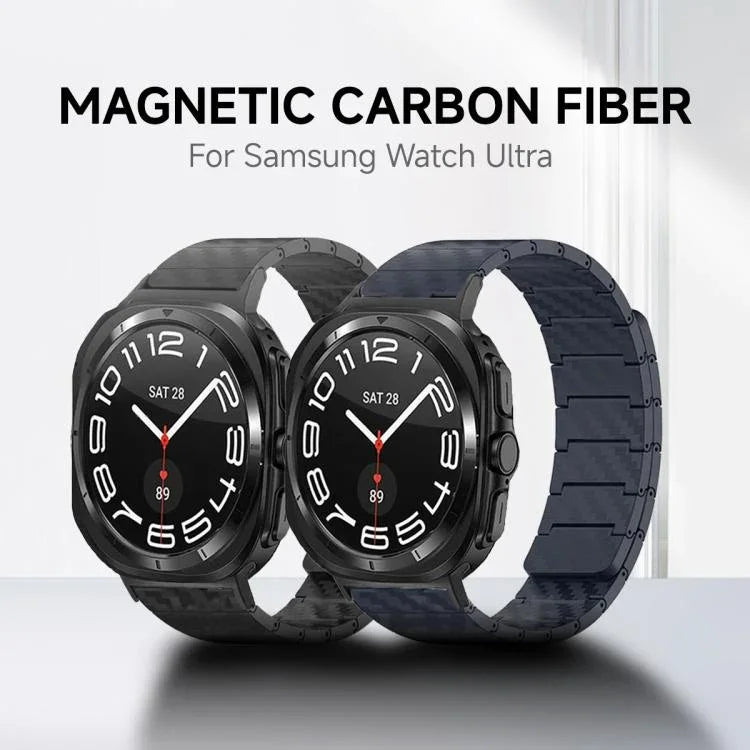 碳纖維磁吸環錶帶，適用於 Samsung Galaxy Watch Ultra 47mm / Ultra 2025，及 Samsung Galaxy Watch8 / Watch8 Classic