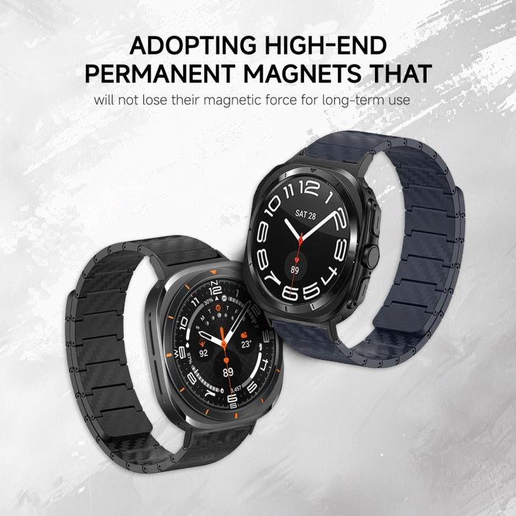 碳纖維磁吸環錶帶，適用於 Samsung Galaxy Watch Ultra 47mm / Ultra 2025，及 Samsung Galaxy Watch8 / Watch8 Classic