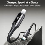 JOYROOM S-A60 StarTalk 系列 30W Type-C 轉 8 Pin 快充數據線，長度：1.2m，Type-C 轉 8 Pin