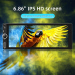 F6021 6.86 吋 IPS 螢幕車用 1Din MP5 播放器 支援 CarPlay 與 Android Auto，F6021