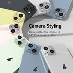 XDcase Titanium Alloy Hollow Camera Lens Protector, For iPhone 13 / 13 mini