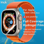 2片裝 imak 曲面全螢幕水凝膜保護貼，適用於 Apple Watch Ultra 1/2/3 49mm