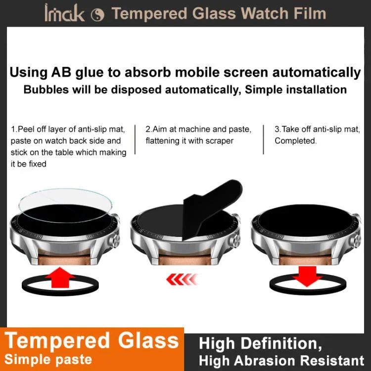 IMAK 強化玻璃錶面保護膜，適用於 Apple Watch Ultra 1/2/3 49mm