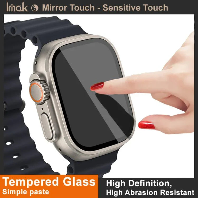 IMAK 強化玻璃錶面保護膜，適用於 Apple Watch Ultra 1/2/3 49mm