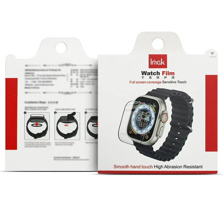 IMAK 強化玻璃錶面保護膜，適用於 Apple Watch Ultra 1/2/3 49mm
