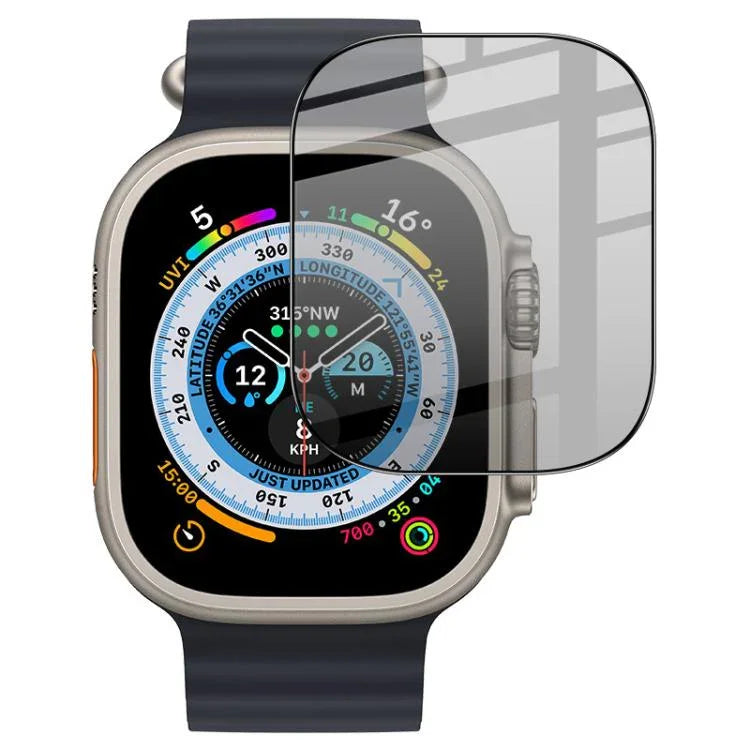 imak 高清全螢幕隱私強化玻璃保護膜，適用於 Apple Watch Ultra 1/2/3 49mm