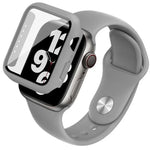 imak 一體成型保護殼與保護膜附矽膠錶帶，適用於 Apple Watch SE 1/2/3/系列 4/5/6 44mm，適用於 Apple Watch SE 1/2/3/系列 4/5/6 40mm
