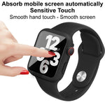 imak 一體成型保護殼與保護膜附矽膠錶帶，適用於 Apple Watch SE 1/2/3/系列 4/5/6 44mm，適用於 Apple Watch SE 1/2/3/系列 4/5/6 40mm