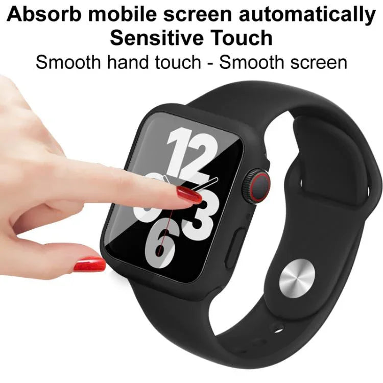 imak 一體成型保護殼與保護膜附矽膠錶帶，適用於 Apple Watch SE 1/2/3/系列 4/5/6 44mm，適用於 Apple Watch SE 1/2/3/系列 4/5/6 40mm