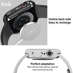 imak 一體成型保護殼與保護膜附矽膠錶帶，適用於 Apple Watch SE 1/2/3/系列 4/5/6 44mm，適用於 Apple Watch SE 1/2/3/系列 4/5/6 40mm