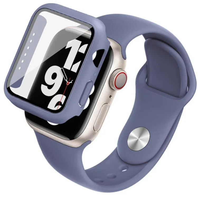 imak 一體成型保護殼與保護膜附矽膠錶帶，適用於 Apple Watch SE 1/2/3/系列 4/5/6 44mm，適用於 Apple Watch SE 1/2/3/系列 4/5/6 40mm