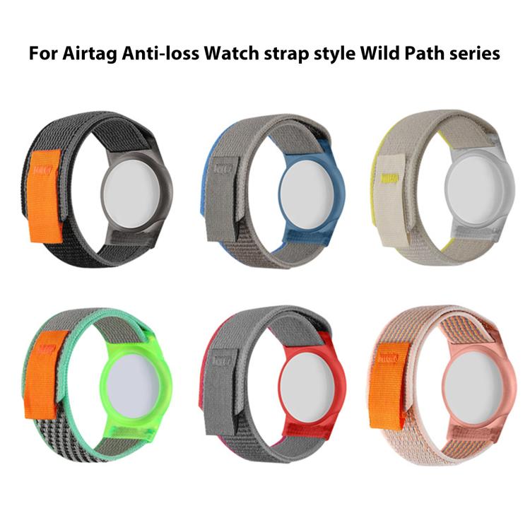 xDfind 環形尼龍帶風格防丟追蹤器保護套，適用於 AirTag 第二代 / AirTag 第一代